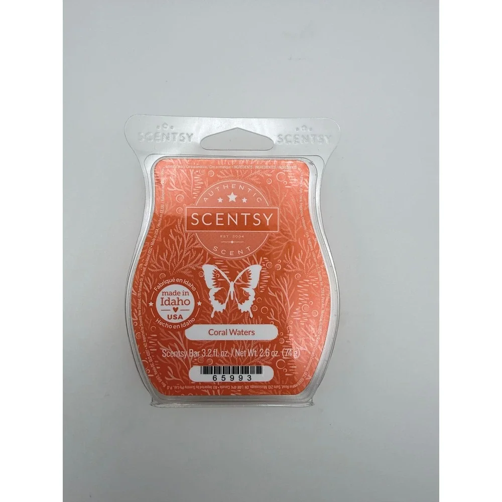 Scentsy Coral Waters Bar‎ Wax Melt Authentic Home Fragrance